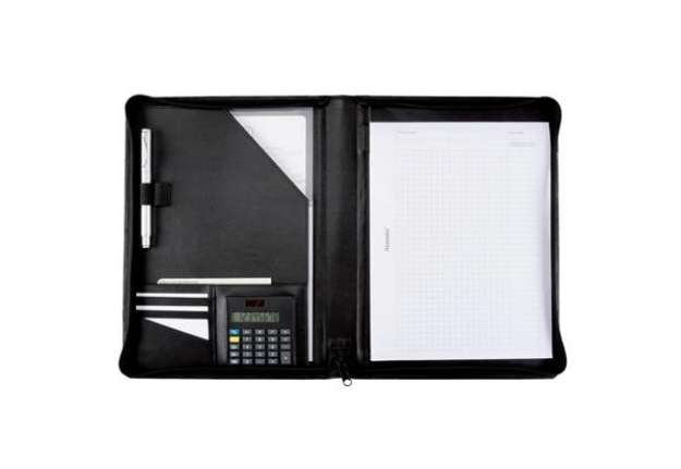 Immagine di Cartella portadocumenti Alassio CATANA in similpelle 26x2x31,5 cm A4 nero 30056