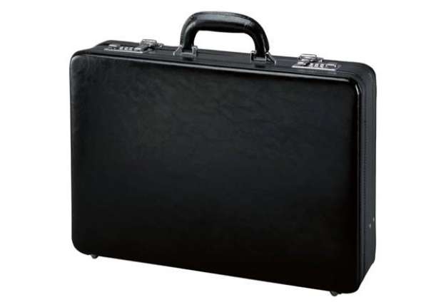 Immagine di Valigetta ventiquattrore con fondo espandibile Alassio TAORMINA in pelle 45x11x32,5 cm nero - 41033