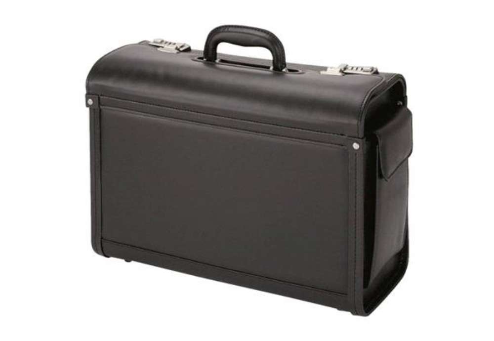 Immagine di Borsa pilota Alassio GENOVA in ecopelle 45,5x20x34 cm nero 45028