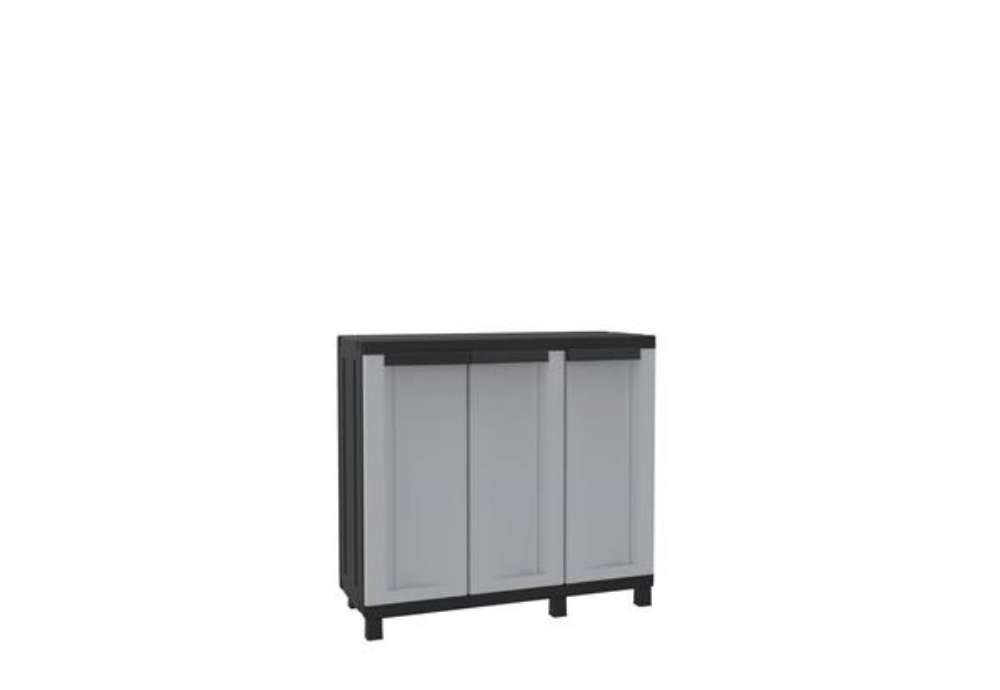 Immagine di Armadietto a tre ante TERRY Twist Black 102B grigio/nero 102x39x91,5 cm 1002711