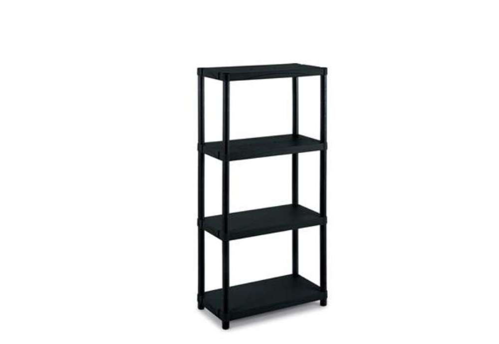 Immagine di Scaffale a 4 ripiani TERRY Modulo 3060S/4 60x30x132 cm nero 1001610