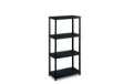 Immagine di Scaffale a 4 ripiani TERRY Modulo 3060S/4 60x30x132 cm nero 1001610
