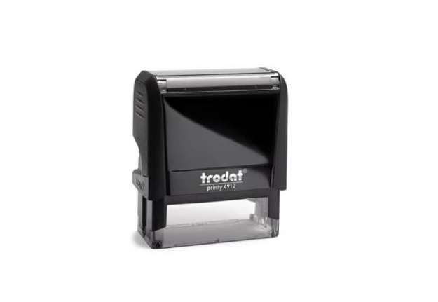 Immagine di Timbro autoinchiostrante personalizzabile a 5 righe TRODAT PRINTY 4912 in plastica 47x18 mm nero - 4