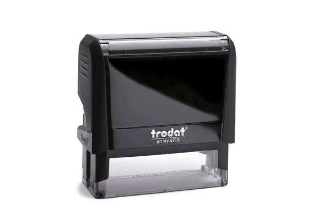 Immagine di Timbro autoinchiostrante personalizzabile a 7 righe TRODAT PRINTY 4915 in plastica 70x25 mm nero - 4