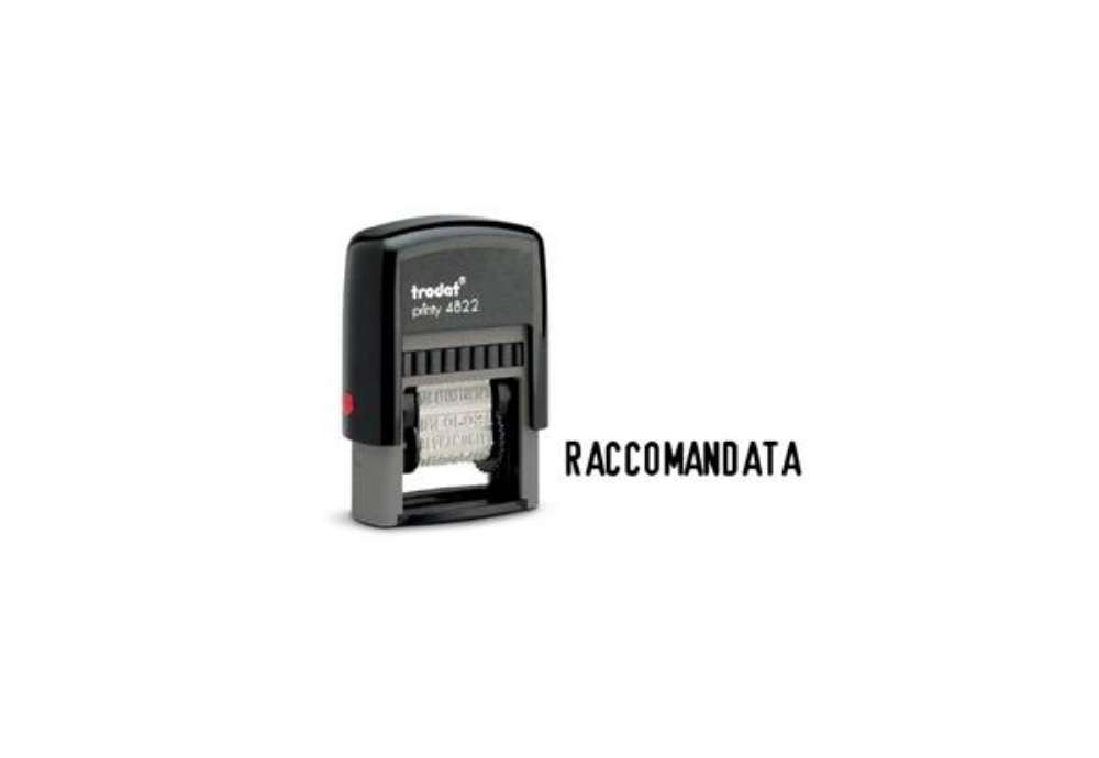 Immagine di Polinome autoinchiostrante con 12 diciture commerciali TRODAT PRINTY 4822 - 211675