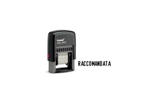 Immagine di Polinome autoinchiostrante con 12 diciture commerciali TRODAT PRINTY 4822 - 211675