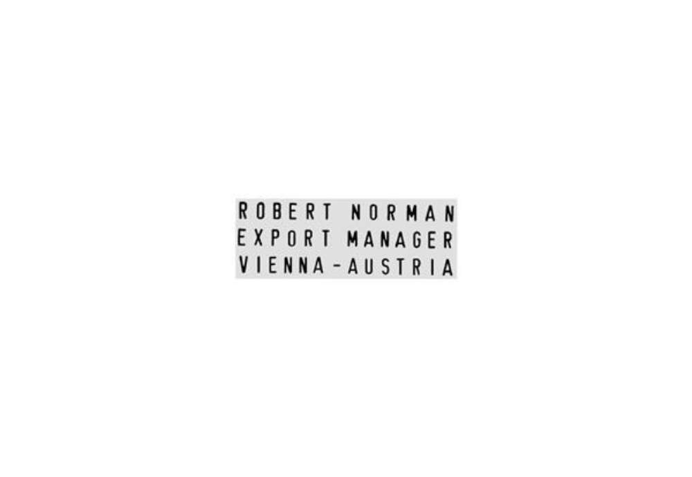 Immagine di Timbro componibile a 3 righe TRODAT PRINTY Typo in plastica 38x14 mm nero 43144