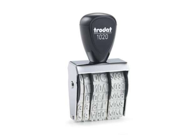 Immagine di Datario in gomma TRODAT CLASSIC 1020 in gomma - carattere 5 mm 54239
