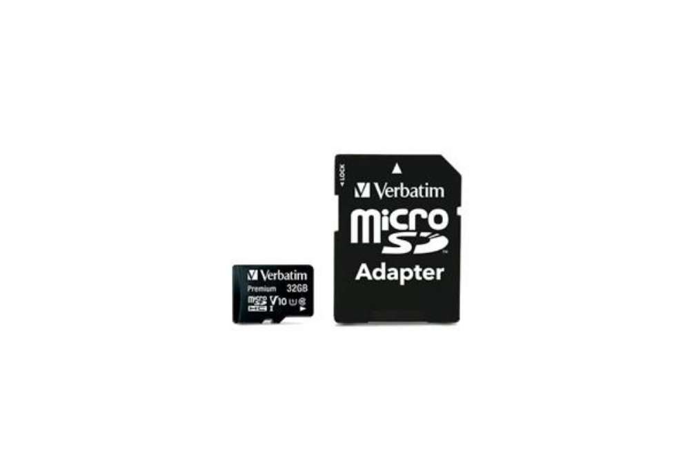 Immagine di Flash memory card Verbatim micro sdhc - classe 10 con adattatore 32 GB 44083