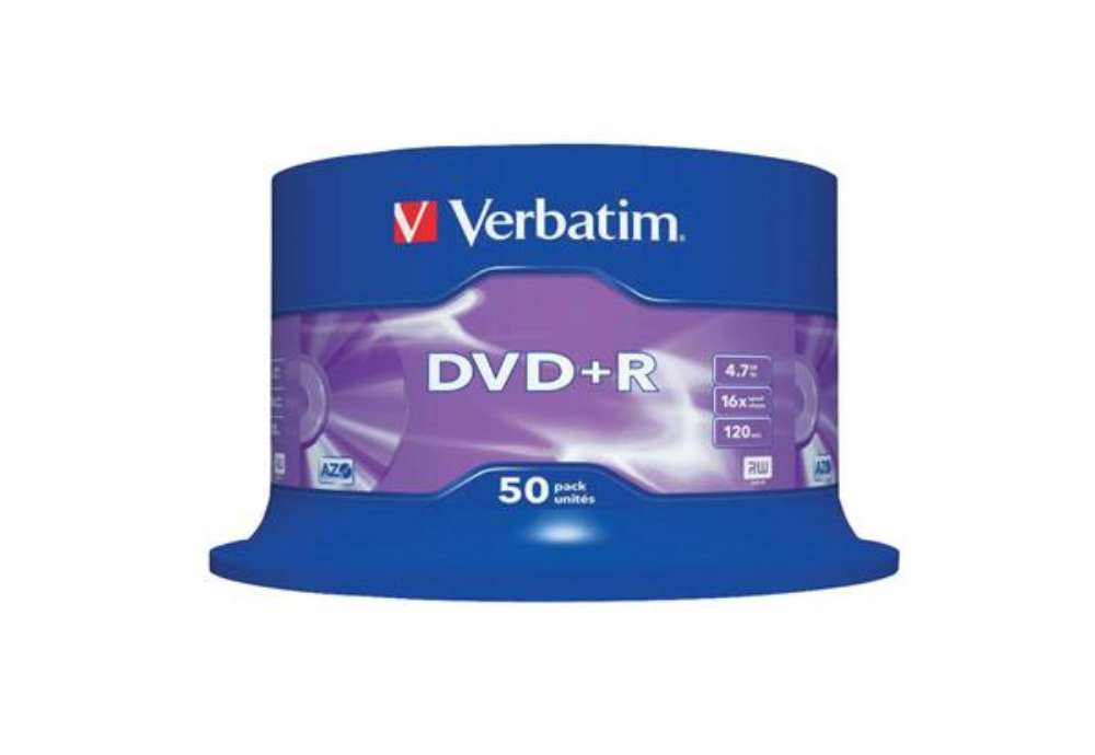 Immagine di DVD+R Verbatim 16x 4,7 GB Spindle Case da 50 dvd - 43550