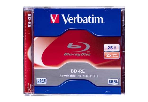 Immagine di Blu-Ray BD-RE Verbatim 25 GB 2x Jewel Case conf. da 5 - 43615