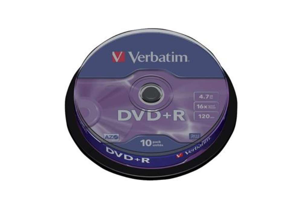 Immagine di DVD+R Verbatim 16x 4.7 GB Spindle Case da 10 dvd-r - 43498