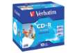 Immagine di CD-R AZO Verbatim 52x 700 MB jewel case da 10 cd - 43325