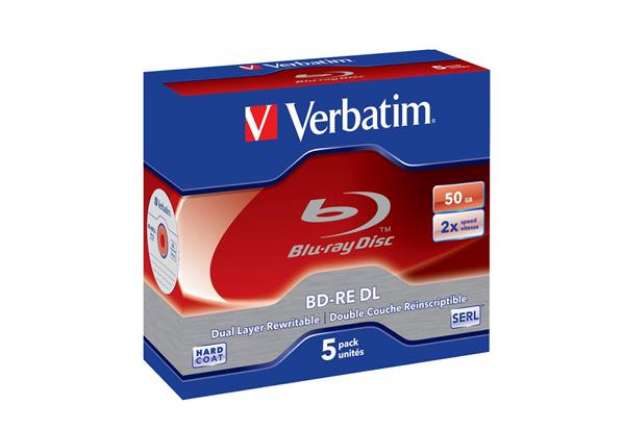 Immagine di Blu-Ray BD-RE DL Verbatim 50 GB 2x Jewel Case conf. da 5 - 43760