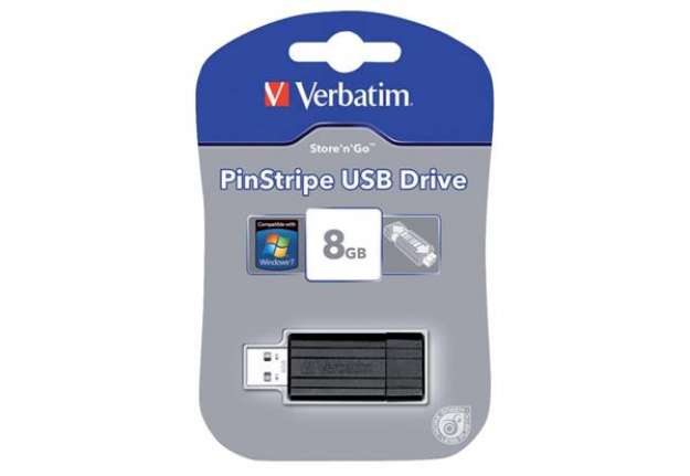 Immagine di Chiavetta USB PinStripe 2.0 Verbatim 8 GB 49062