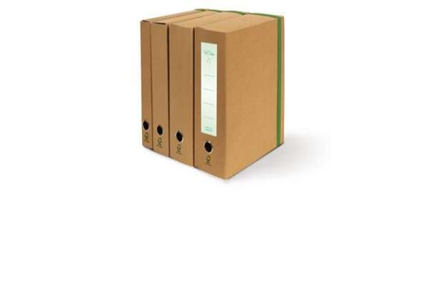 Immagine di Portaprogetti con elastico piatto EURO-CART Eco Elite ''FSC'' dorso 4 cm avana - FMCXCPECO04ELPAV