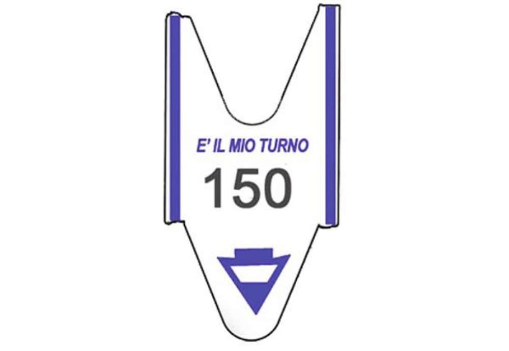 Immagine di Rotolo tagliandi per eliminacode Printex 2000 tagliandi a 3 cifre blu conf. 5 rotoli - TR/ROLL/BLU3