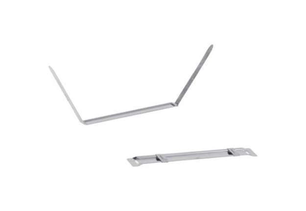 Immagine di Clip fermafogli Q-Connect passo 80 mm metallo conf. da 50 - KF26083