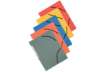 Immagine di Cartellina a 3 lembi con elastico Q-Connect 24,3x32 cm cartoncino manilla 375 g/m² assortiti  cf. 10