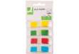 Immagine di Segnapagina in blister Q-Connect neon 12x45 mm 4 colori trasparenti blister 4 blocchetti da 35 - KF0