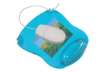 Immagine di Tappetino per mouse Q-Connect con poggiapolsi in gel 22x26x2,8 cm blu trasparente - KF20085