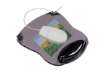 Immagine di Tappetino per mouse Q-Connect con poggiapolsi in gel 22x26x2,8 cm grigio trasparente - KF20084