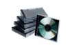 Immagine di Porta CD/DVD Q-Connect Jewel case standard sp. 10 mm nero/trasparente conf. 10 pezzi - KF02209