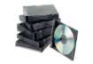 Immagine di Porta CD/DVD Q-Connect Slim Case standard sp. 5 mm nero/trasparente conf. 25 pezzi - KF02210