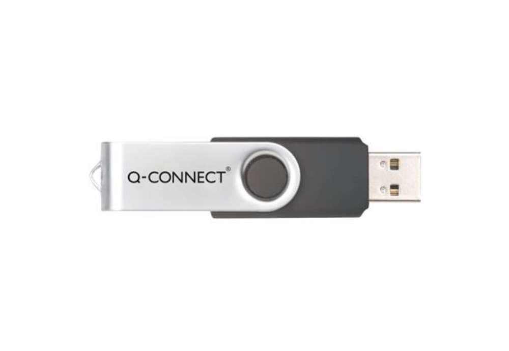 Immagine di Chiavetta USB in blister Q-Connect High Speed 2.0 nero 4 GB con cappuccio di protezione KF41511