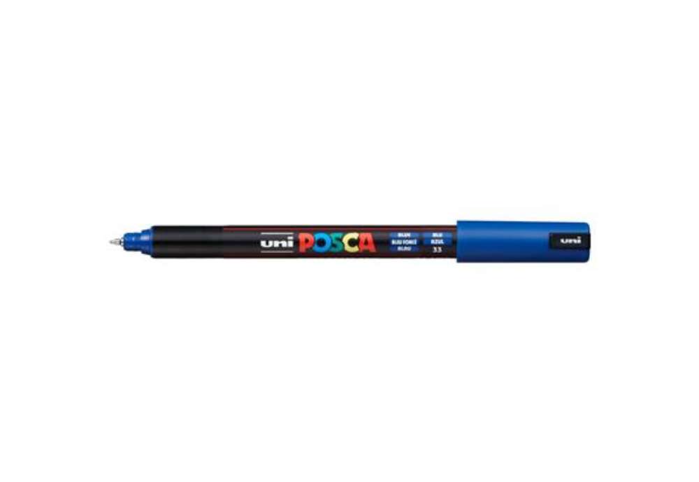 Immagine di Marcatore a tempera POSCA Uni-Ball punta tonda 0,7 mm blu scuro M PC1MR B