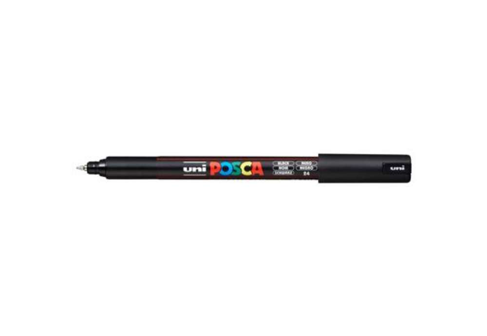 Immagine di Marcatore a tempera POSCA Uni-Ball punta tonda 0,7 mm nero M PC1MR N