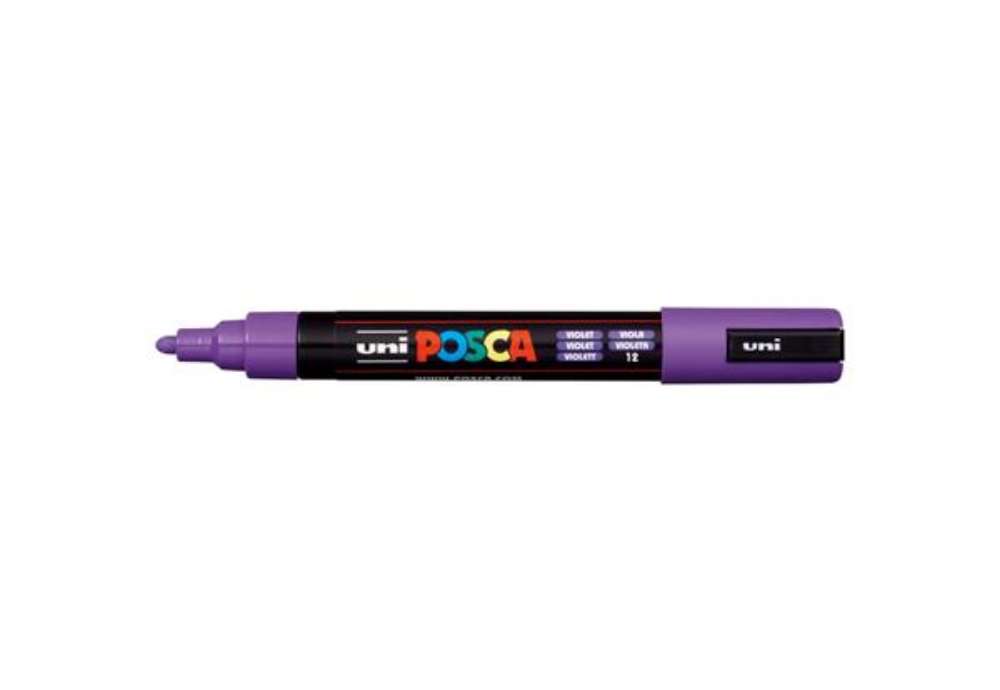 Immagine di Marcatore a tempera POSCA Uni-Ball punta tonda 1,8-2,5 mm viola M PC5M VI