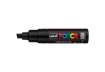 Immagine di Marcatore a tempera POSCA Uni-Ball punta a scalpello 8 mm nero M PC8K N