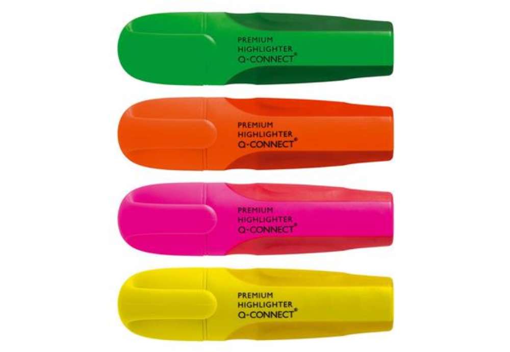 Immagine di Evidenziatore Q-Connect 2-5 mm  astuccio da 4 colori - KF16041