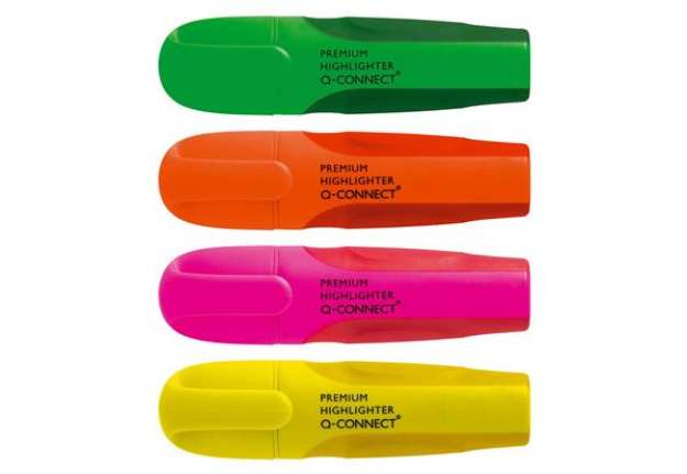 Immagine di Evidenziatore Q-Connect 2-5 mm  astuccio da 4 colori - KF16041