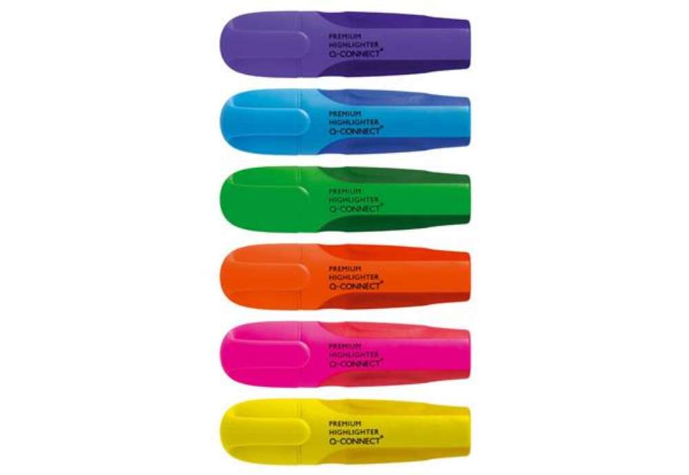 Immagine di Evidenziatore Q-Connect 2-5 mm  astuccio da 6 colori - KF16042