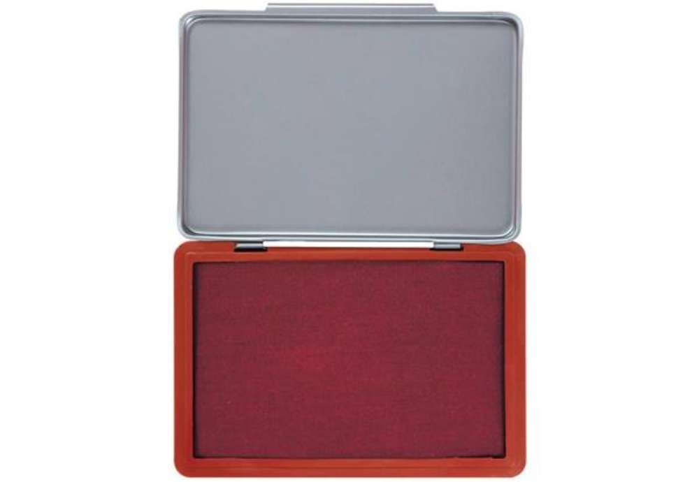 Immagine di Cuscinetto per timbri Q-Connect 11x7 cm rosso KF25212