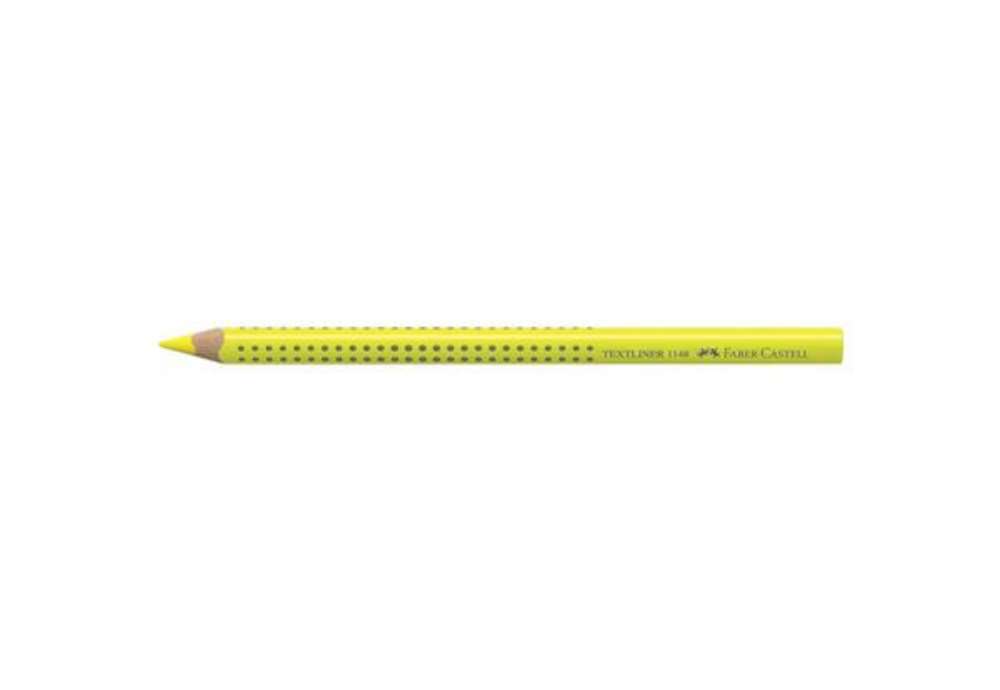Immagine di Matita evidenziatore Faber-Castell Textliner Dry 1148 Grip Jumbo  giallo fluo - 114807