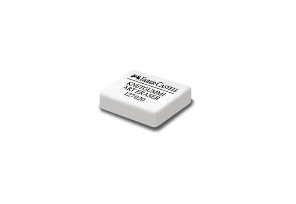 Immagine di Gomma pane quadrangolare Faber-Castell 7020 bianca 127154