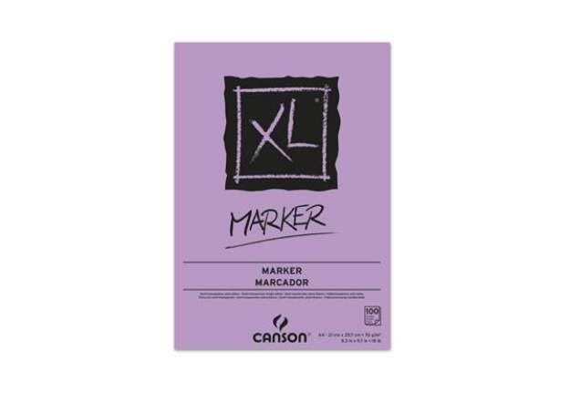 Immagine di Blocco collato lato corto CANSON XL Marker bianco 70 g/m² 100 fogli A4 C200297236