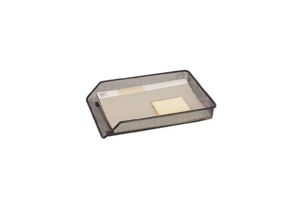Immagine di Vaschetta portadocumenti Q-Connect 35x27x H.3 cm - caricamento frontale nero - KF00858