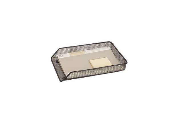 Immagine di Vaschetta portadocumenti Q-Connect 35x27x H.3 cm - caricamento frontale nero - KF00858