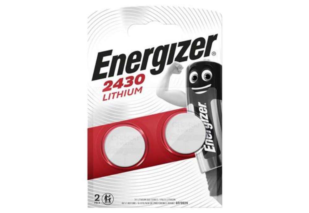 Immagine di Batterie al litio a bottone Energizer Lithium BP2 - CR2430 conf. da 2 - E300830303