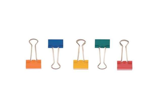 Immagine di Molle Double Click Q-Connect Foldback assortiti 19 mm conf. da 10 - KF03651
