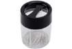 Immagine di Dispenser per fermagli Q-Connect nero/trasparente rotondo 6x6x7,2 cm KF02133