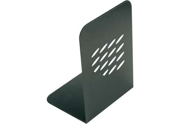 Immagine di Fermalibri a L Q-Connect 134x190 mm nero  Conf. 2 pezzi - KF03900
