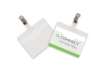 Immagine di Portabadge Q-Connect plastica 90x60 mm con clip Visitor badge apertura superiore - conf. da 25 - KF0