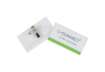 Immagine di Portabadge Q-Connect plastica con clip e spilla 75x40 mm conf. da 50 - KF01568