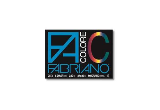 Immagine di Album da disegno Fabriano FACOLORE 33x48 cm 220 g/m² 25 ff - 5 colori 65251533
