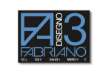 Immagine di Album da disegno Fabriano F3 NERO 125 g/m² 24x33 cm nero - 10 fogli 04001017
